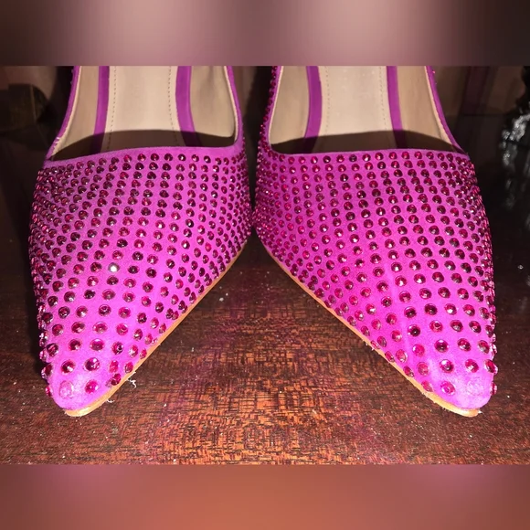 NWT Schutz Lou Crystal Violet Pumps Size 8 - Picture 6 of 6